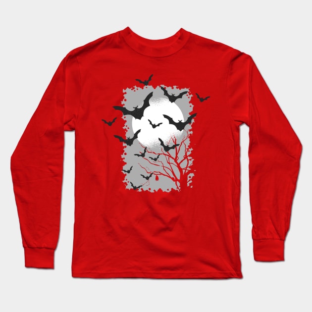 Bats Design Long Sleeve T-Shirt by madeinchorley